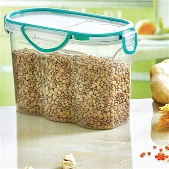 BUFFER® Kilitli Kapaklı Contalı Hava,Su Sıvı Geçirmez 1,7 Litre Erzak Saklama Kabı-SA585 BUFFER® Kilitli Kapaklı Contalı Hava,Su Sıvı Geçirmez 1,7 Litre Erzak Saklama Kabı-SA585