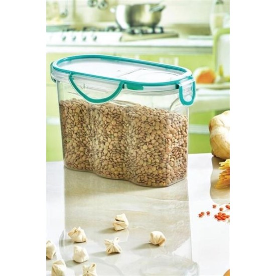 BUFFER® Kilitli Kapaklı Contalı Hava,Su Sıvı Geçirmez 1,7 Litre Erzak Saklama Kabı-SA585 BUFFER® Kilitli Kapaklı Contalı Hava,Su Sıvı Geçirmez 1,7 Litre Erzak Saklama Kabı-SA585