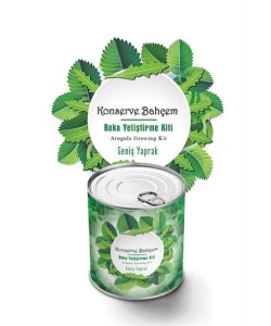 BUFFER® Konserve Bahçem Evde Konservede İri Yapraklı Roka Yetiştirme Kiti BUFFER® Konserve Bahçem Evde Konservede İri Yapraklı Roka Yetiştirme Kiti