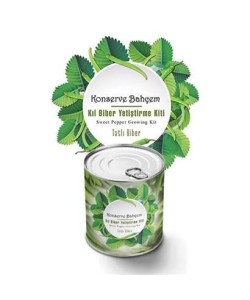 BUFFER® Konserve Bahçem Evde Konservede Tatlı Sivri Biber Yetiştirme Kiti