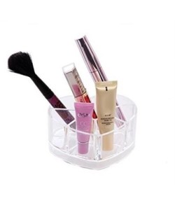 BUFFER® Kozmetik Makyaj Malzemesi Düzenleyici Kalpli Akrilik Organizer BUFFER® Kozmetik Makyaj Malzemesi Düzenleyici Kalpli Akrilik Organizer