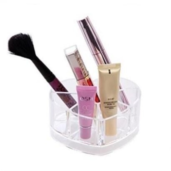 BUFFER® Kozmetik Makyaj Malzemesi Düzenleyici Kalpli Akrilik Organizer BUFFER® Kozmetik Makyaj Malzemesi Düzenleyici Kalpli Akrilik Organizer