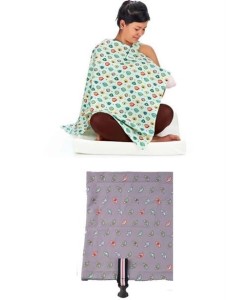 BUFFER® Kullanışlı Bebek Emzirme Önlüğü Kuş Desenli