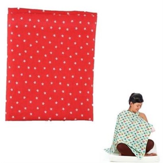 BUFFER® Kullanışlı Kemerli Yıldız Desenli Bebek Emzirme Önlüğü Örtüsü BUFFER® Kullanışlı Kemerli Yıldız Desenli Bebek Emzirme Önlüğü Örtüsü