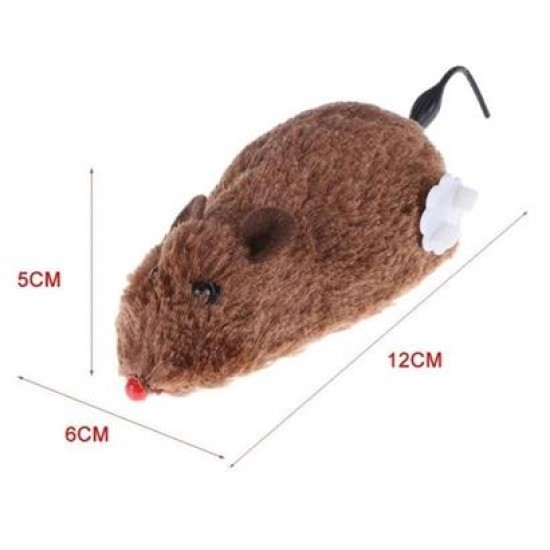 BUFFER® Kurmalı Kedi Eğitim Oyuncağı Tüylü Peluş Fare Yakalama İnteraktif Sevimli Eğlenceli Oyuncak BUFFER® Kurmalı Kedi Eğitim Oyuncağı Tüylü Peluş Fare Yakalama İnteraktif Sevimli Eğlenceli Oyuncak