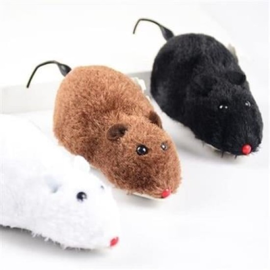 BUFFER® Kurmalı Kedi Eğitim Oyuncağı Tüylü Peluş Fare Yakalama İnteraktif Sevimli Eğlenceli Oyuncak BUFFER® Kurmalı Kedi Eğitim Oyuncağı Tüylü Peluş Fare Yakalama İnteraktif Sevimli Eğlenceli Oyuncak