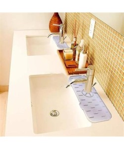 BUFFER® Lavabo İçin Silikon Esnek Mat Musluk Sapı Damlama Tutucu Raf Mutfak Tezgahı Sıçrama Koruma BUFFER® Lavabo İçin Silikon Esnek Mat Musluk Sapı Damlama Tutucu Raf Mutfak Tezgahı Sıçrama Koruma