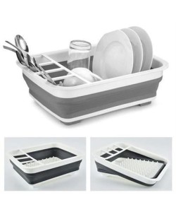 BUFFER® Lavabo Üstü Katlanır Bulaşık Kurutmalık Kaşık Bölmeli Kurutma Standı Aparatı Altlığı