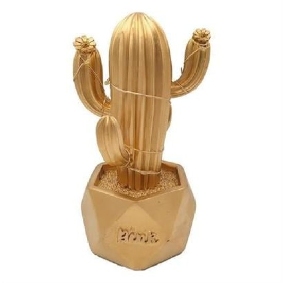 BUFFER® Led Işıklı Sevimli Kaktüs Dekoratif Masa Lambası Mini Biblo Gece Lambası-GOLD BUFFER® Led Işıklı Sevimli Kaktüs Dekoratif Masa Lambası Mini Biblo Gece Lambası-GOLD