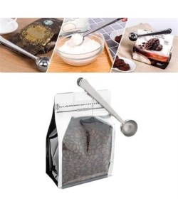 BUFFER® Mandallı Kahve Ölçü Kaşığı Silver Çok Fonksiyonlu Paslanmaz Çelik Kaşık BUFFER® Mandallı Kahve Ölçü Kaşığı Silver Çok Fonksiyonlu Paslanmaz Çelik Kaşık