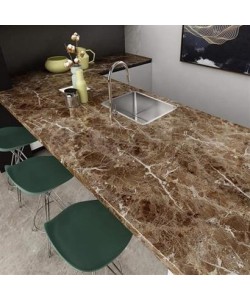 BUFFER® Mermer Desenli Masa Tezgah Mutfak Su Geçirmez Yapışkanlı Folyo Sticker Kahverengi 5x0,6m BUFFER® Mermer Desenli Masa Tezgah Mutfak Su Geçirmez Yapışkanlı Folyo Sticker Kahverengi 5x0,6m