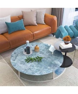 BUFFER® Mermer Desenli Masa Tezgah Mutfak Su Geçirmez Yapışkanlı Folyo Sticker Mavi 5x0,6m BUFFER® Mermer Desenli Masa Tezgah Mutfak Su Geçirmez Yapışkanlı Folyo Sticker Mavi 5x0,6m