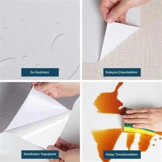 BUFFER® Mermer Desenli Masa Tezgah Mutfak Su Geçirmez Yapışkanlı Folyo Sticker Siyah 5x0,6m BUFFER® Mermer Desenli Masa Tezgah Mutfak Su Geçirmez Yapışkanlı Folyo Sticker Siyah 5x0,6m