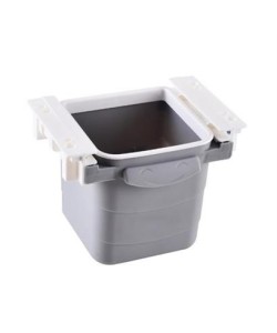 BUFFER® Mini Masa Çöp Kovası Plastik Tezgah Altı Geri Çekilebilir Yapışkanlı Görünmez Bölme Pratik