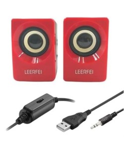 BUFFER® N62 1+1 Multimedia USB ve Jacklı Mini Hoparlör Yüksek Stereo Ses Sistemi