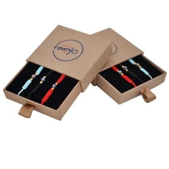 BUFFER® Nazar Boncuklu Kırmızı Mavi Siyah Renkli Ayarlanabilir Örgülü Hediyelik Bijuteri Elyapım İp BUFFER® Nazar Boncuklu Kırmızı Mavi Siyah Renkli Ayarlanabilir Örgülü Hediyelik Bijuteri Elyapım İp