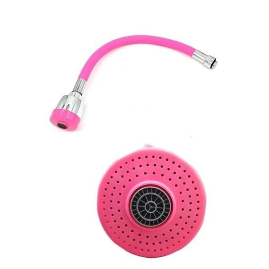 BUFFER® Oynar Başlıklı Tasarruflu Kubar Musluk Borusu ve Başlığı Pembe BUFFER® Oynar Başlıklı Tasarruflu Kubar Musluk Borusu ve Başlığı Pembe