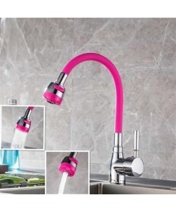 BUFFER® Oynar Başlıklı Tasarruflu Kubar Musluk Borusu ve Başlığı  Pembe