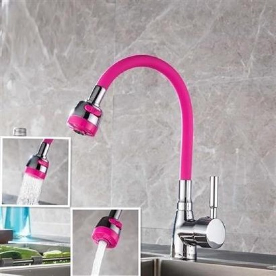 BUFFER® Oynar Başlıklı Tasarruflu Kubar Musluk Borusu ve Başlığı Pembe BUFFER® Oynar Başlıklı Tasarruflu Kubar Musluk Borusu ve Başlığı Pembe