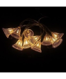 BUFFER® Parti ve Özel Gün Dekorasyonu Çan Şeklinde Metal Şerit Led Işık