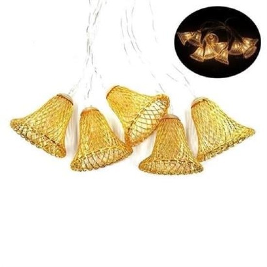 BUFFER® Parti ve Özel Gün Dekorasyonu Çan Şeklinde Metal Şerit Led Işık BUFFER® Parti ve Özel Gün Dekorasyonu Çan Şeklinde Metal Şerit Led Işık