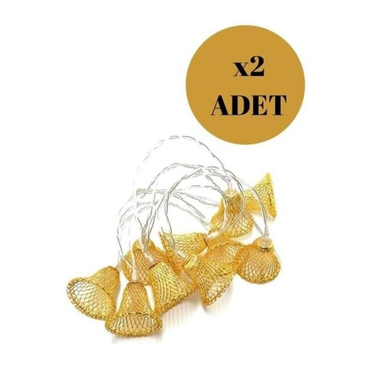 BUFFER® Parti ve Özel Gün Dekorasyonu Çan Şeklinde Metal Şerit Led Işık BUFFER® Parti ve Özel Gün Dekorasyonu Çan Şeklinde Metal Şerit Led Işık