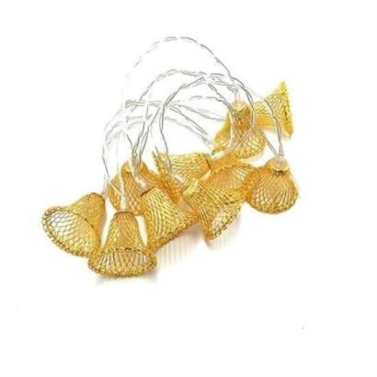 BUFFER® Parti ve Özel Gün Dekorasyonu Çan Şeklinde Metal Şerit Led Işık BUFFER® Parti ve Özel Gün Dekorasyonu Çan Şeklinde Metal Şerit Led Işık