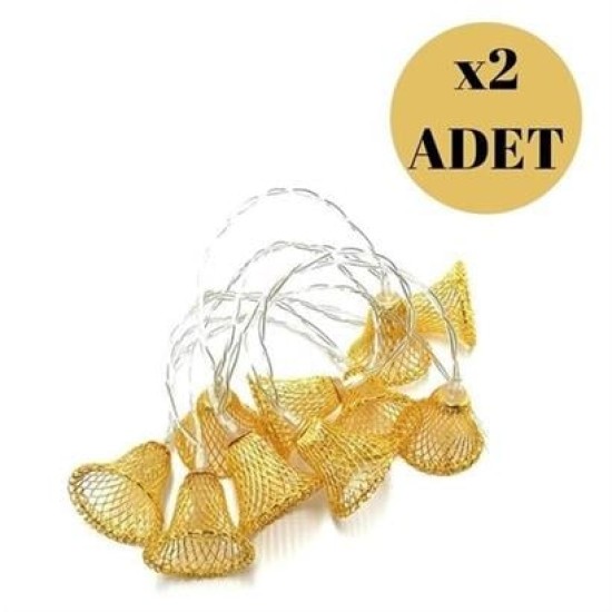 BUFFER® Parti ve Özel Gün Dekorasyonu Çan Şeklinde Metal Şerit Led Işık BUFFER® Parti ve Özel Gün Dekorasyonu Çan Şeklinde Metal Şerit Led Işık