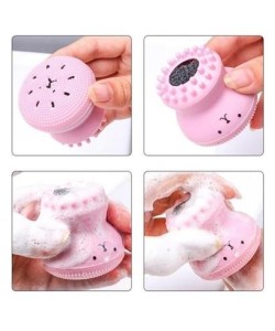 BUFFER® Peeling Etkili Mini El Yüz Cilt Temizleme Fırçası Silikon Temizlenmesi Kolay  Siyah Nokta Gi