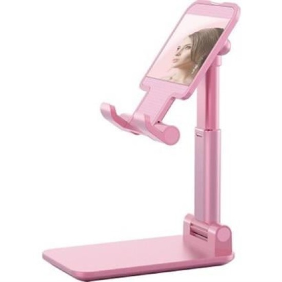 BUFFER® Pembe Aynalı Cep Telefonu Sabitleyici Stand Katlanabilir Ayarlanabilir Telefon Standı BUFFER® Pembe Aynalı Cep Telefonu Sabitleyici Stand Katlanabilir Ayarlanabilir Telefon Standı