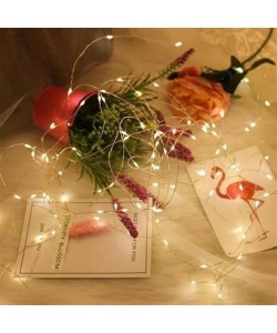 BUFFER® Peri Led Işık 5 Metre (Sarı) Pilli Aydınlatma Şerit Saçak Spot Süsleme