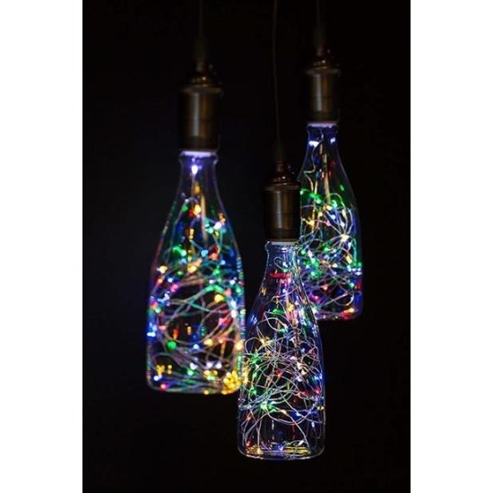 BUFFER® Pilli Renkli Peri Led Işık Dekoratif Aydınlatma 5 Metre RGB Led BUFFER® Pilli Renkli Peri Led Işık Dekoratif Aydınlatma 5 Metre RGB Led