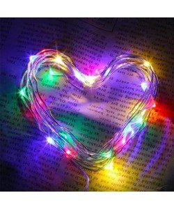 BUFFER® Pilli Renkli Peri Led Işık Dekoratif Aydınlatma 5 Metre RGB Led BUFFER® Pilli Renkli Peri Led Işık Dekoratif Aydınlatma 5 Metre RGB Led