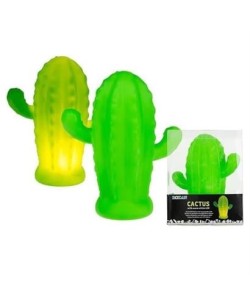 BUFFER® Pilli Silikon Led Işıklı Sevimli Kaktüs Gece Lambası Aydınlatması