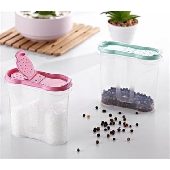 BUFFER® Plastik Kapaklı Majör Baharatlık Baharat Saklama Kutusu Kabı BUFFER® Plastik Kapaklı Majör Baharatlık Baharat Saklama Kutusu Kabı