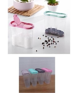 BUFFER® Plastik Kapaklı Majör Baharatlık Baharat Saklama Kutusu Kabı