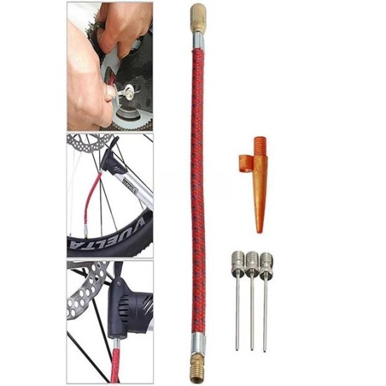 BUFFER® Pompa İğne Başlık Seti Top Bisiklet Lastiği Şişirme İğneleri BUFFER® Pompa İğne Başlık Seti Top Bisiklet Lastiği Şişirme İğneleri