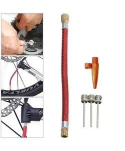 BUFFER® Pompa İğne Başlık Seti Top Bisiklet Lastiği Şişirme İğneleri