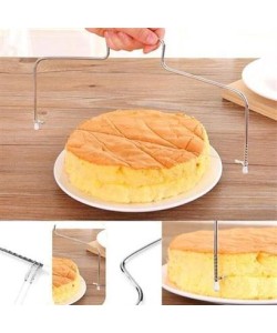 BUFFER® Pratik Kolay Pasta Kek Dilimleme Bölme Teli Kesme Aleti Aparatı BUFFER® Pratik Kolay Pasta Kek Dilimleme Bölme Teli Kesme Aleti Aparatı