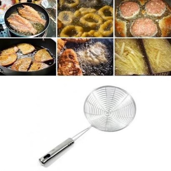 BUFFER® Pratik Kullanışlı 12 Cm Yağ Kevgiri Kızartma Haşlama Süzgeci BUFFER® Pratik Kullanışlı 12 Cm Yağ Kevgiri Kızartma Haşlama Süzgeci