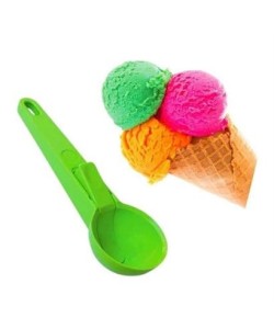 BUFFER® Pratik Mandallı Plastik Dondurma Servis Sunum Kepçesi Kaşığı