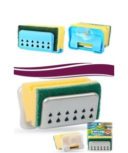 BUFFER® Pratik Mutfak Lavabo Vantuzlu Bulaşık Süngeri Askısı Aparatı BUFFER® Pratik Mutfak Lavabo Vantuzlu Bulaşık Süngeri Askısı Aparatı