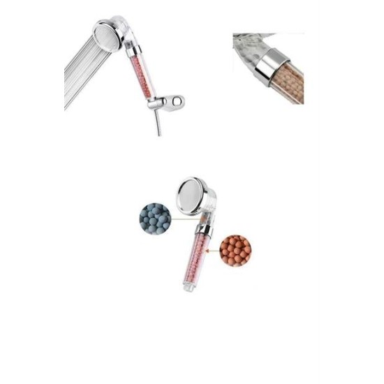 BUFFER® Renk Değiştiren Led Işıklı Su Tasarruflu Basınçlı Duş Başlığı BUFFER® Renk Değiştiren Led Işıklı Su Tasarruflu Basınçlı Duş Başlığı