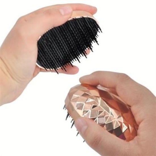 BUFFER® Rose Gold Saç Düzleştirici Tarak Geniş Aralıklı Her Saç Tipine Uygun Fırçalı Saç Düzleştiric BUFFER® Rose Gold Saç Düzleştirici Tarak Geniş Aralıklı Her Saç Tipine Uygun Fırçalı Saç Düzleştiric