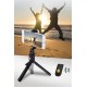 BUFFER® Sabitlenebilir Cep Telefon Tutucu Ayarlanabilir Taşınabilir 3 Ayaklı Tripod Selfie Çubuğu BUFFER® Sabitlenebilir Cep Telefon Tutucu Ayarlanabilir Taşınabilir 3 Ayaklı Tripod Selfie Çubuğu