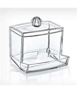 BUFFER® Şeffaf Kapaklı Kulak Temizleme Çubuğu Organizatörü Saklama Kutusu BUFFER® Şeffaf Kapaklı Kulak Temizleme Çubuğu Organizatörü Saklama Kutusu