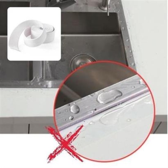 BUFFER® Su Sızdırmaz Banyo Mutfak Lavabo Küvet İzolasyon Şerit Bant BUFFER® Su Sızdırmaz Banyo Mutfak Lavabo Küvet İzolasyon Şerit Bant