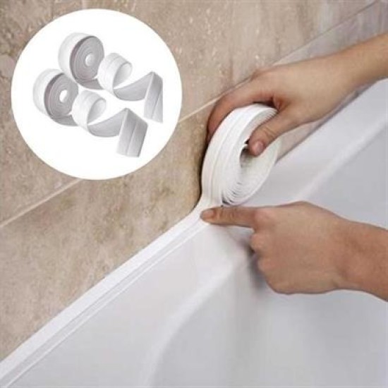 BUFFER® Su Sızdırmaz Banyo Mutfak Lavabo Küvet İzolasyon Şerit Bant BUFFER® Su Sızdırmaz Banyo Mutfak Lavabo Küvet İzolasyon Şerit Bant