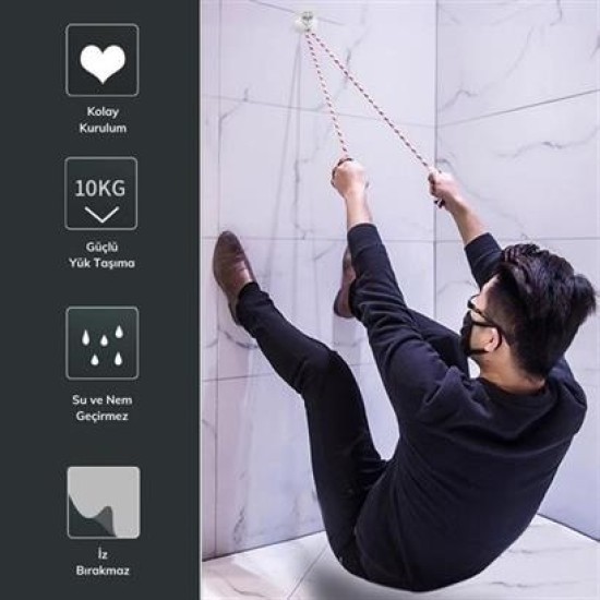 BUFFER® Süper Güçlü Yapışkanlı Suya Dayanıklı Şeffaf Askı 5li Set Yeniden Kullanılabilir Kancalar BUFFER® Süper Güçlü Yapışkanlı Suya Dayanıklı Şeffaf Askı 5li Set Yeniden Kullanılabilir Kancalar