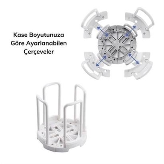 BUFFER® Tabak Bardak Kase Standı Bulaşık Kurutma Tutucu Mutfak Düzenleyici Organizatör BUFFER® Tabak Bardak Kase Standı Bulaşık Kurutma Tutucu Mutfak Düzenleyici Organizatör